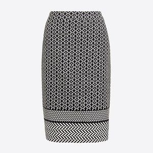 J. Crew Chevron Print Pencil Skirt